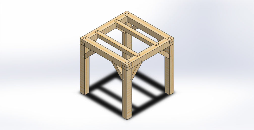 Timber frame Rainwater Harvesting Tank Support 